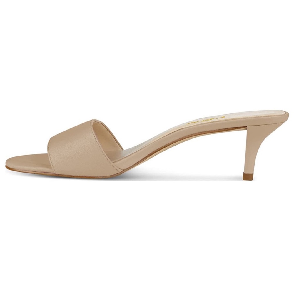 Women Comfy Kitten Low Heel Mules Slip on Sandals - Picture 4 of 8